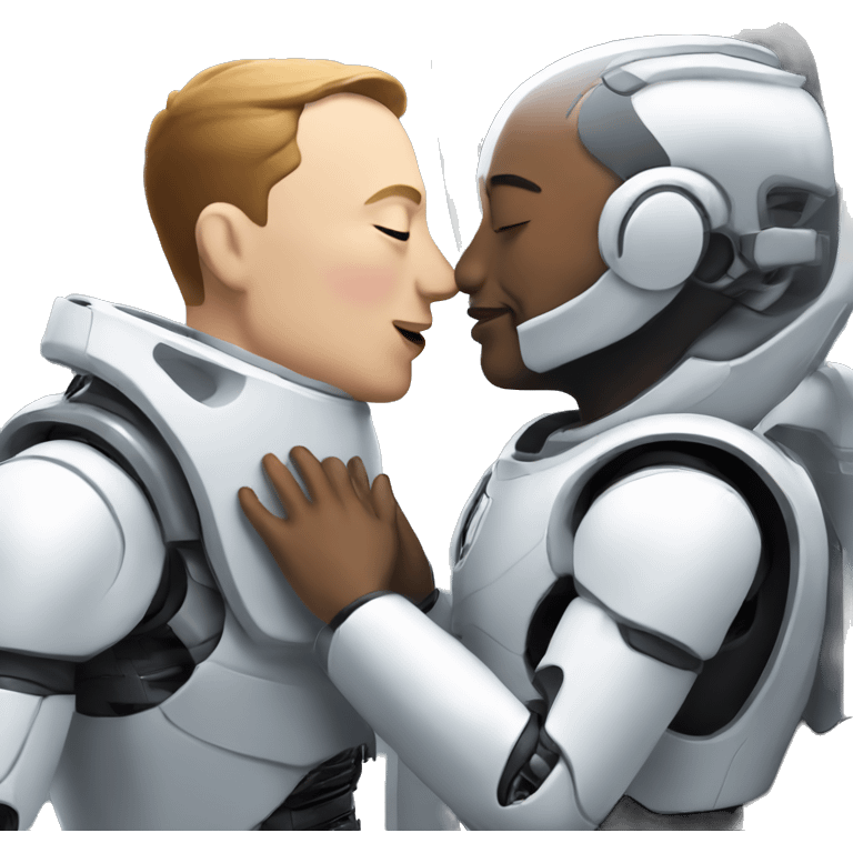 elonmusk kissing his bot emoji