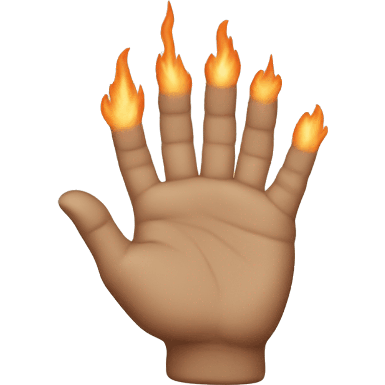 Hand hearth emoji