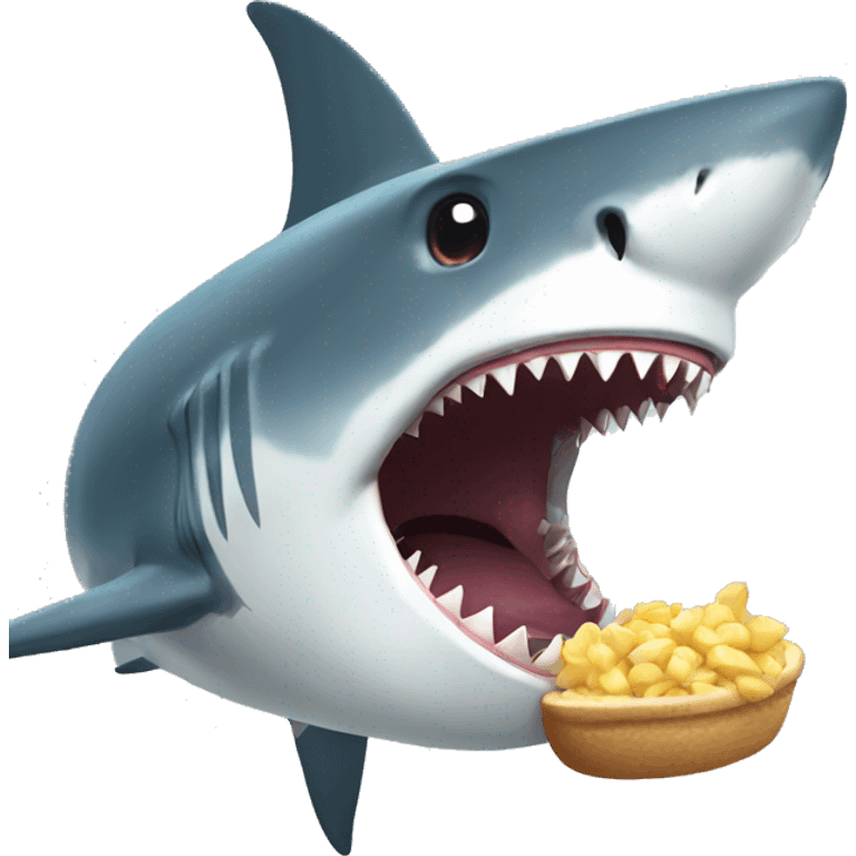 Shark eating  emoji