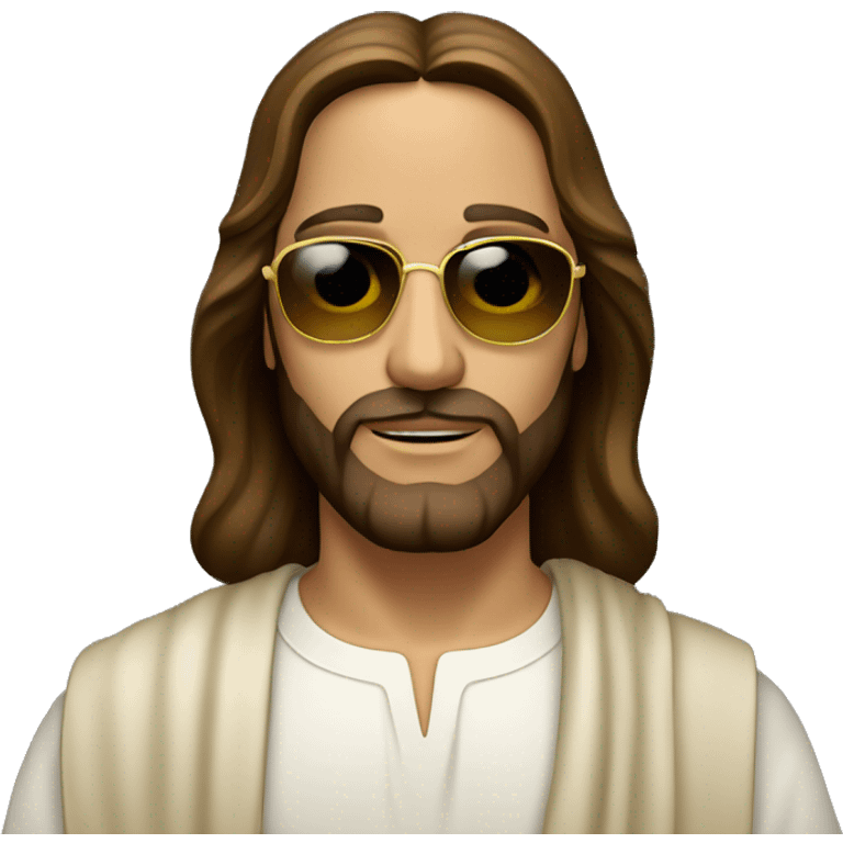 jesus wearing a juliet sunglasses  emoji