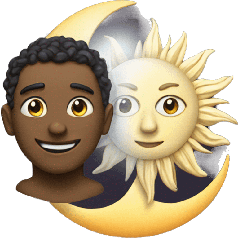 the sun and the moon emoji