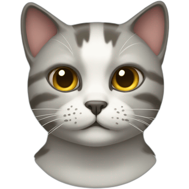 cat with a frankestein head emoji