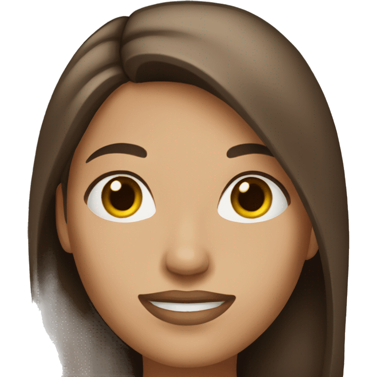 woman with long brown hair emoji