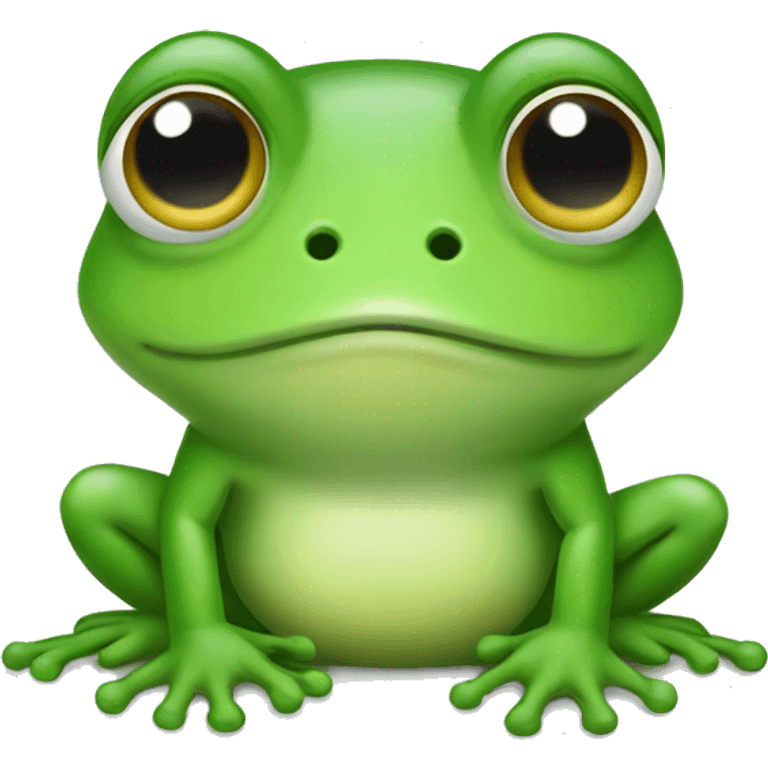 Cute little frog emoji