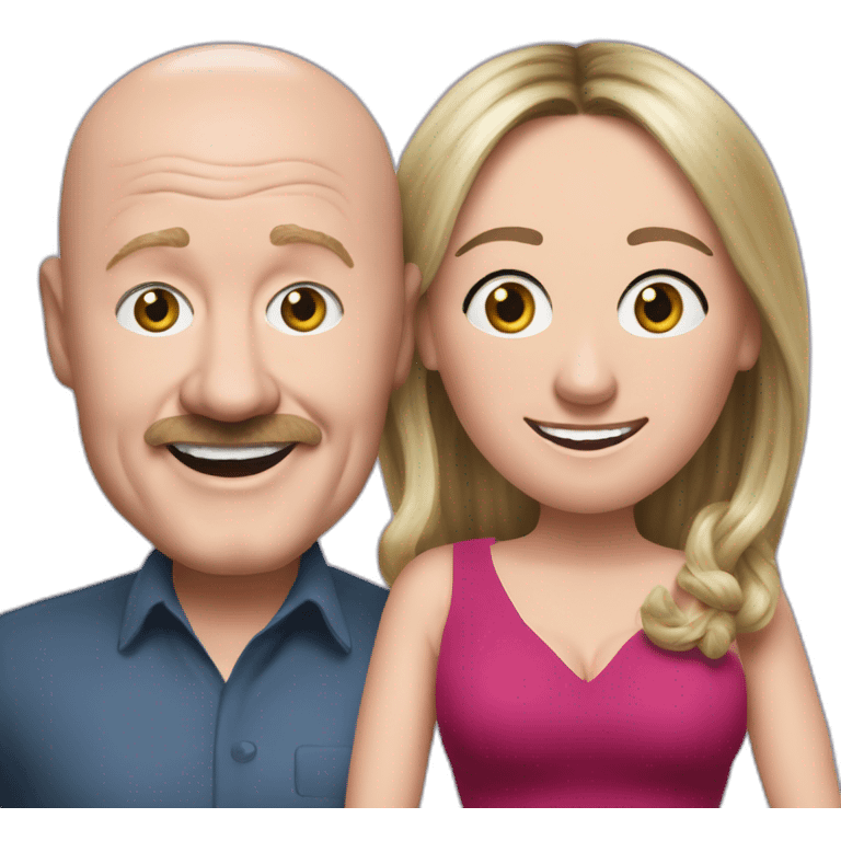 Victoria Coren-Mitchell and Phil Mitchell chuckle brothers emoji