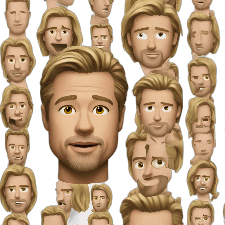 brad pitt realistic emoji