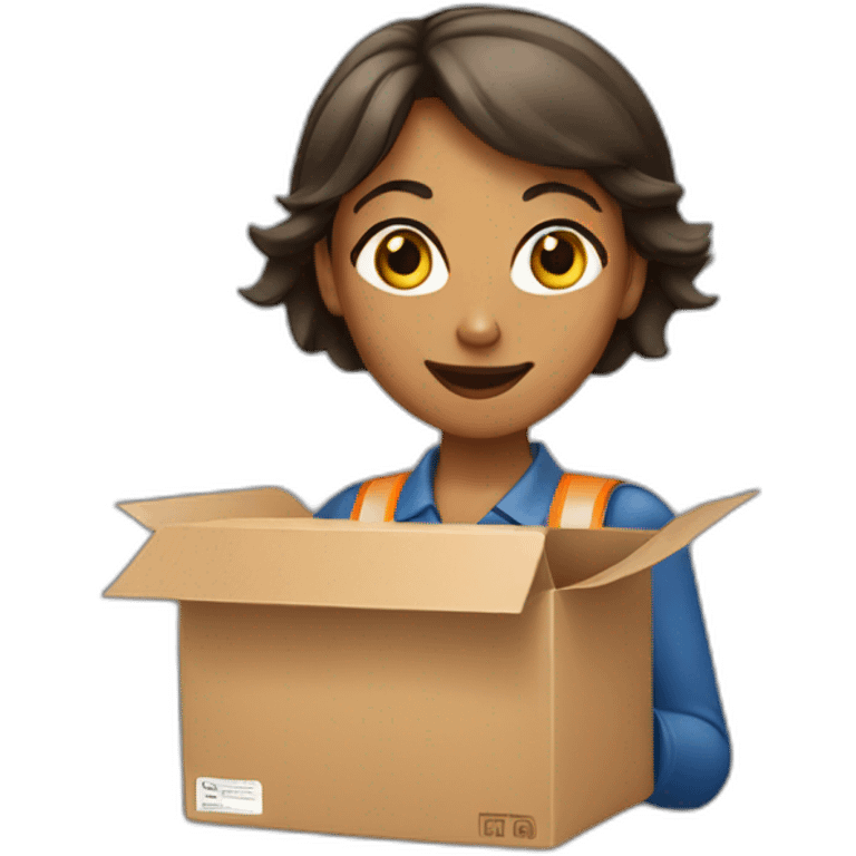 Women delivery box emoji