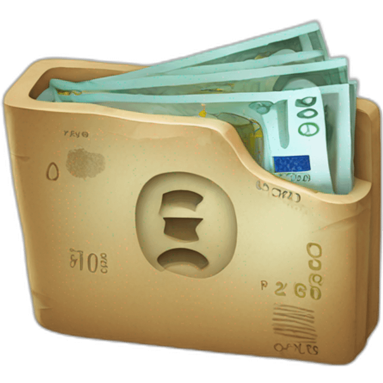 Billet euros emoji