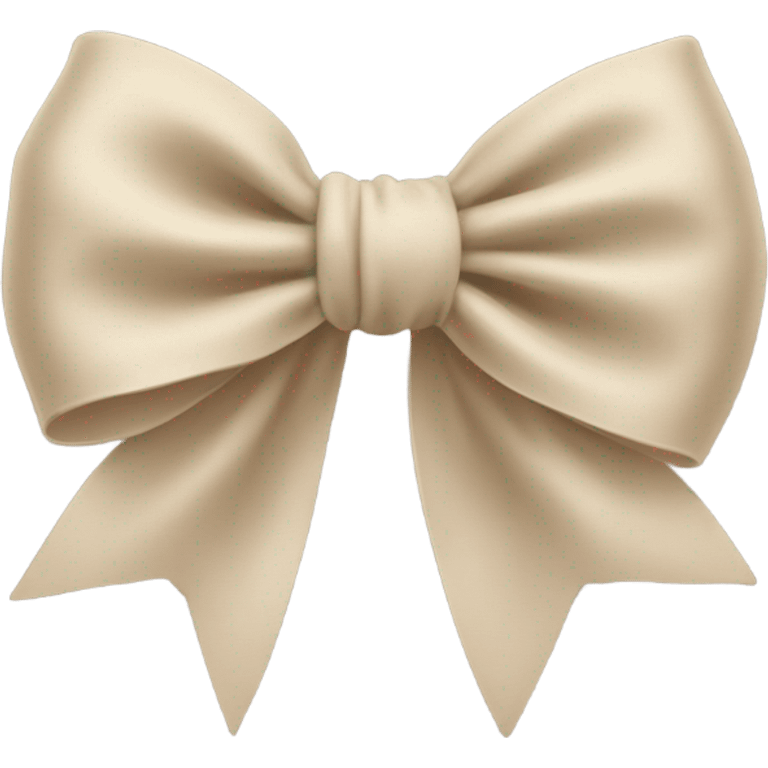 Beige bow emoji