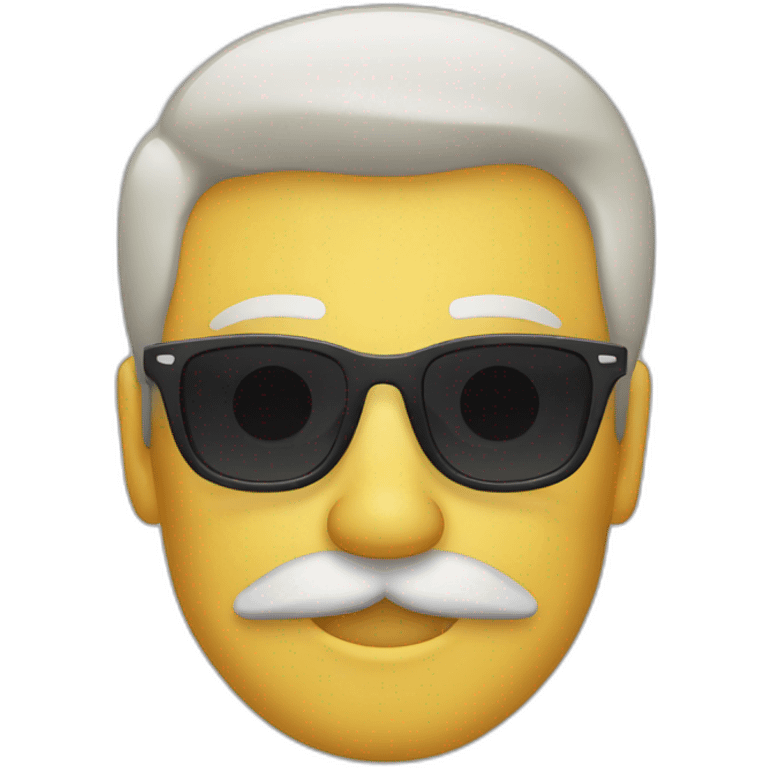 moustasch man sunglasses emoji