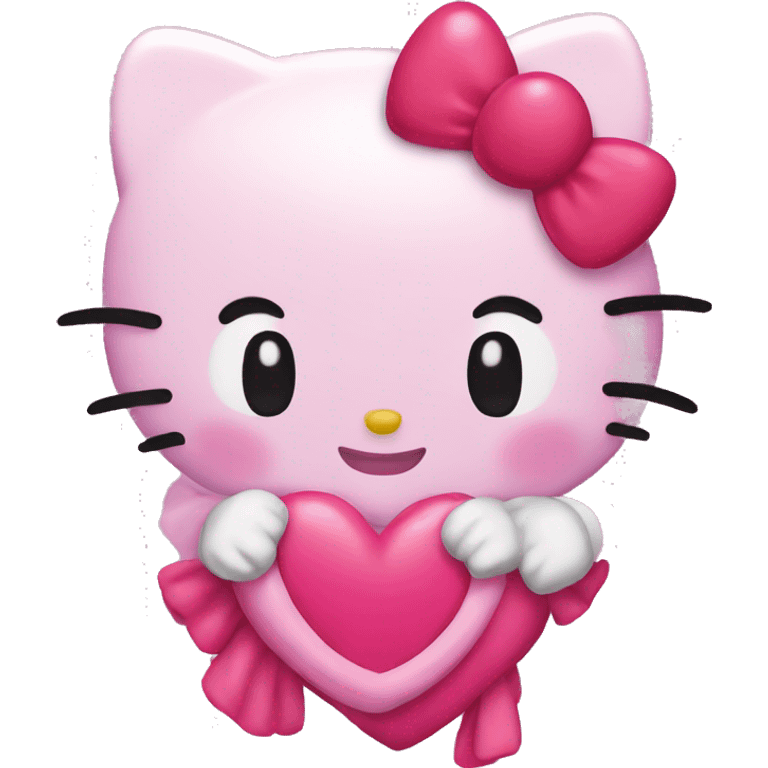 hello kitty love emoji