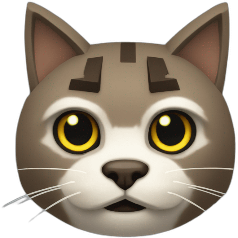 Un chat qui joue a Minecraft emoji