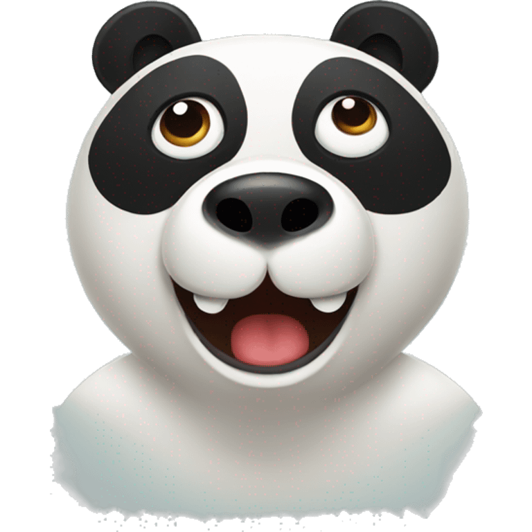 Shocked panda  emoji