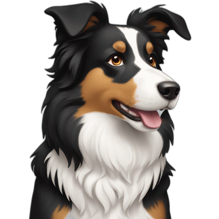 tricolour-border-collie emoji