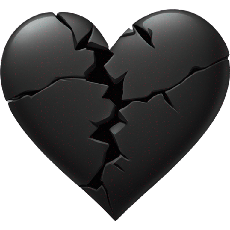 Broken black heart emoji