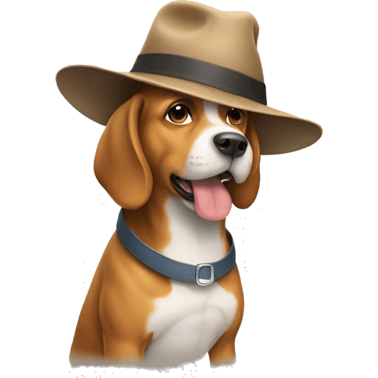 Dog wearing a hat  emoji