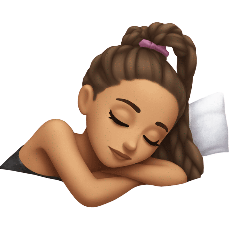 Ariana Grande sleeping emoji