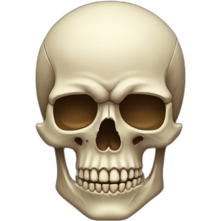 Upgraded skull emoji emoji