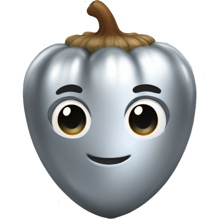 SINGLE, shiny silver acorn emoji