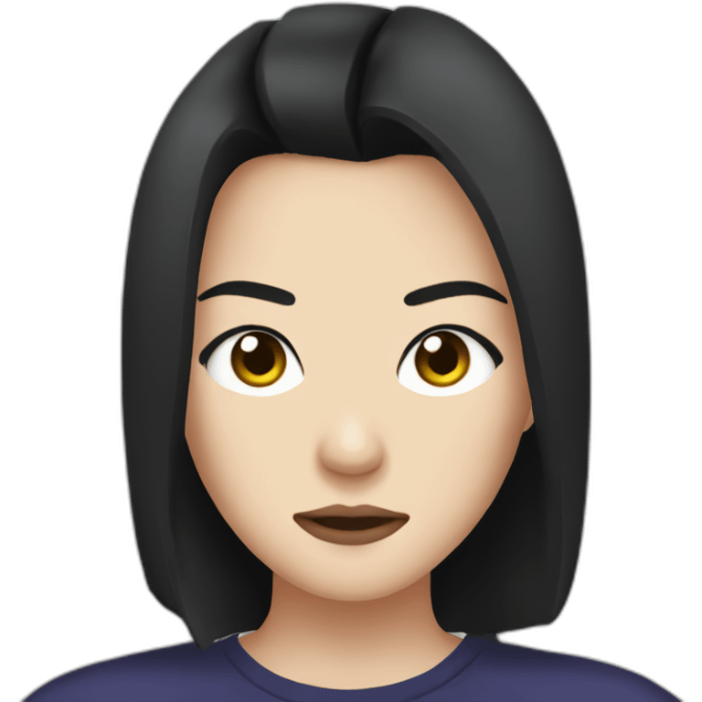 mitski with x eyes emoji