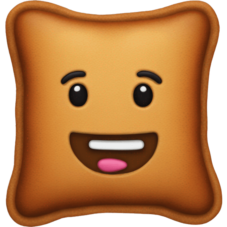 Gingerbread pillow emoji