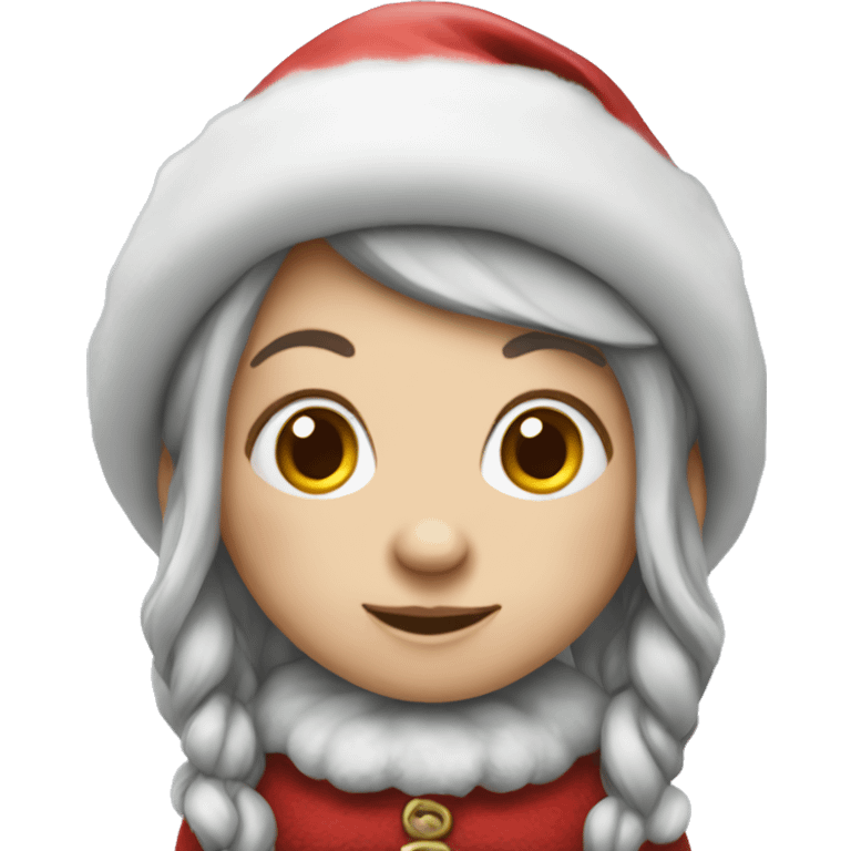 Christmas girl gnome emoji