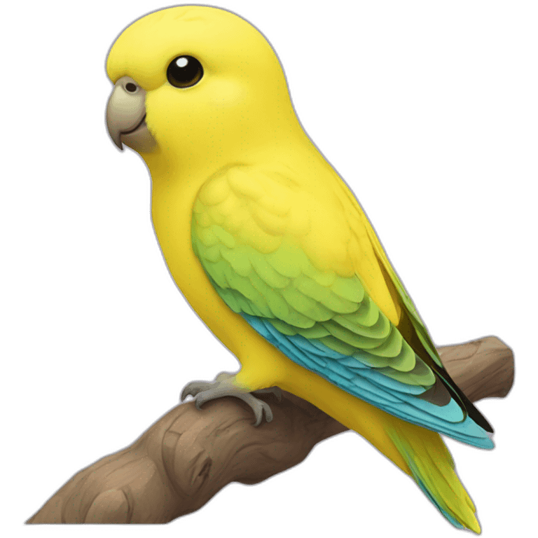 Yellow budgerigar emoji