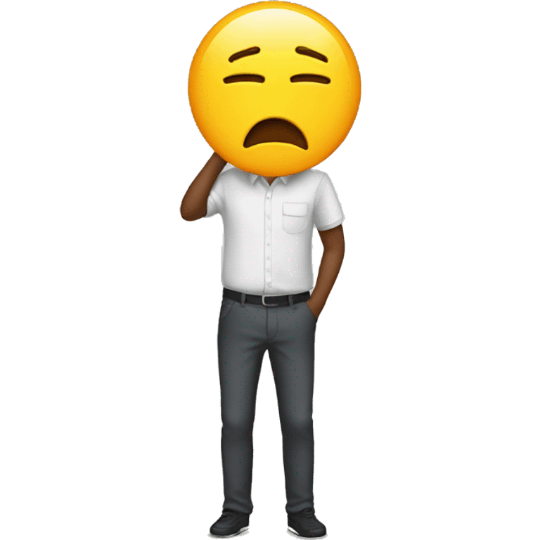 Social media burnout emoji