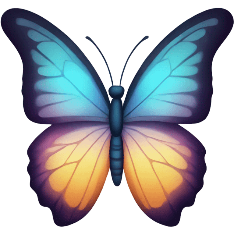 Gradient butterfly emoji