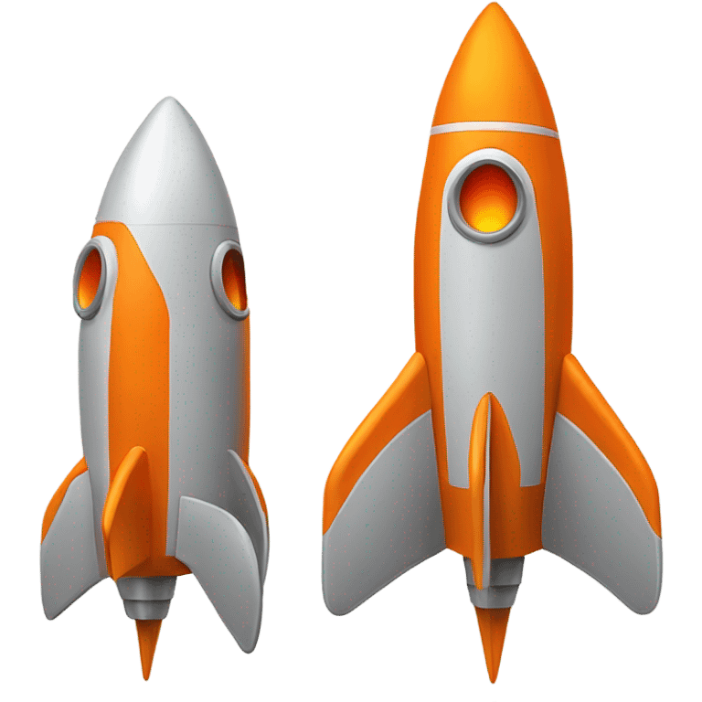 orange rocket emoji