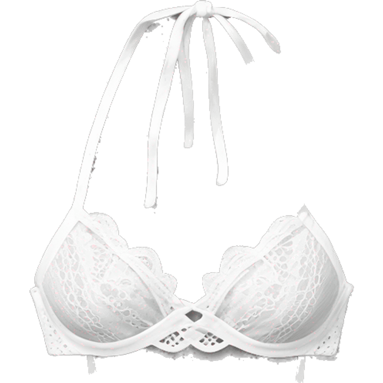 White lace bikini top  emoji