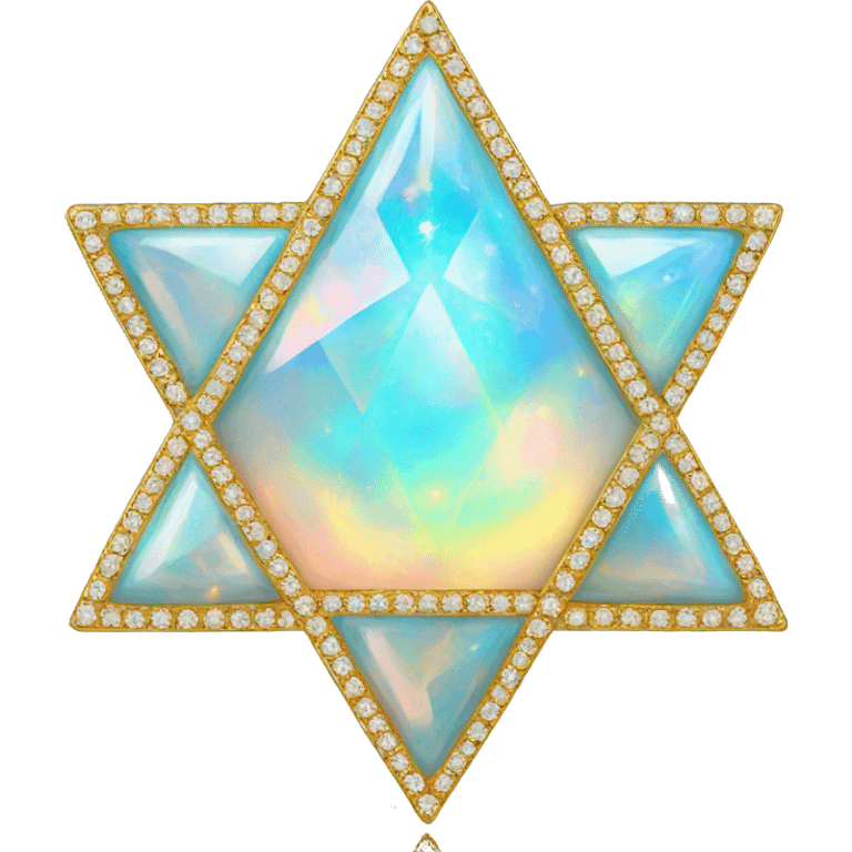 Opal star of David emoji