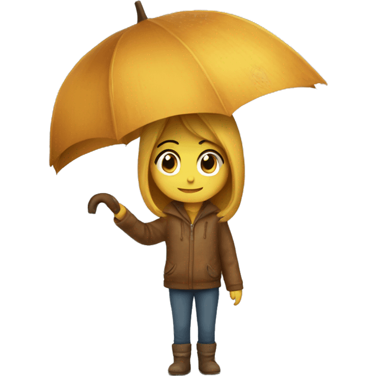 Autumn rainy day emoji