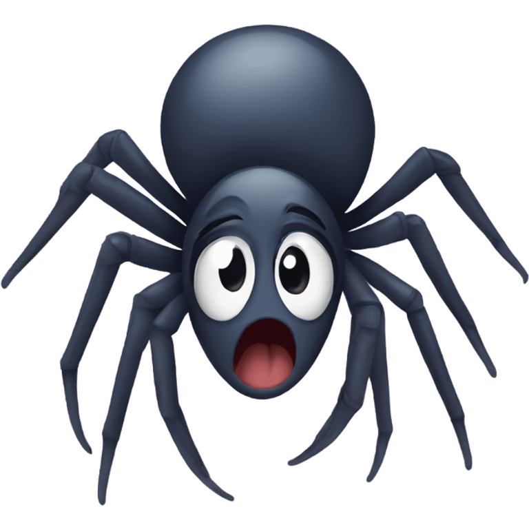 crying spider emoji