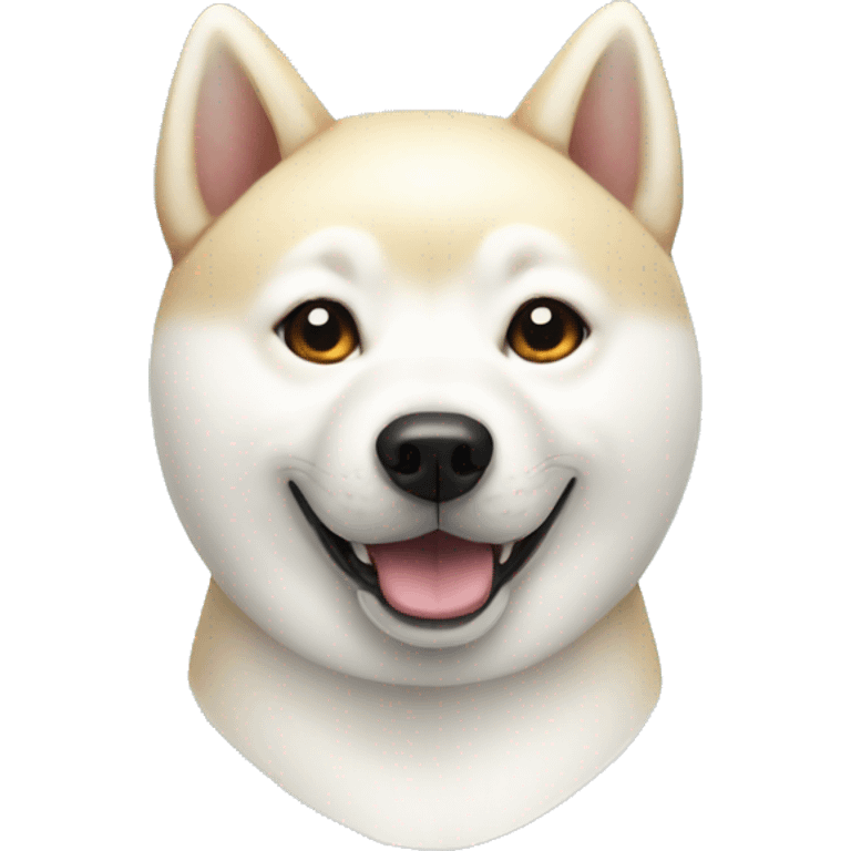 White shiba inu emoji