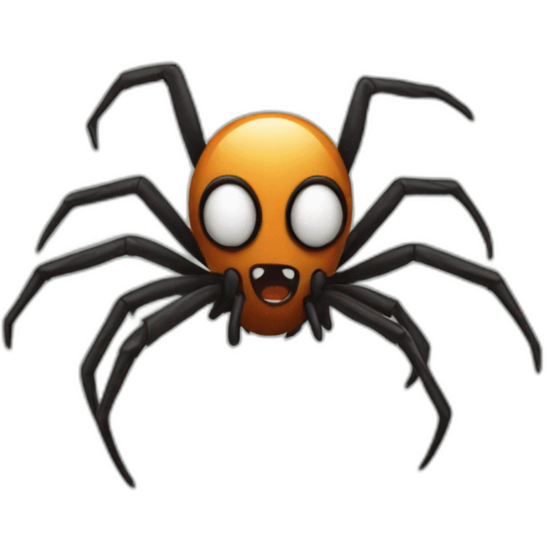 spooked spider emoji