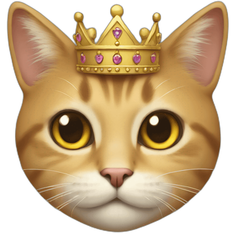 cat with crown emoji