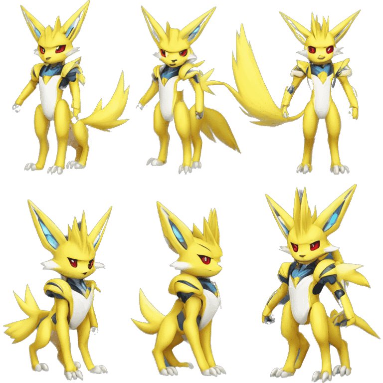 Renamon-Jolteon-Zeraora-medabot-mecha full body emoji