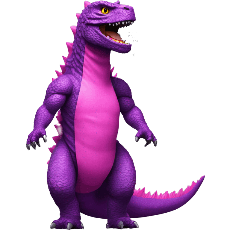 Godzilla dressed like a Barbie doll  emoji