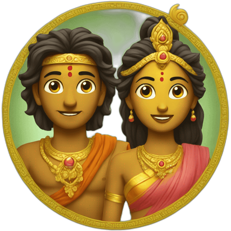 god-rama and sita emoji