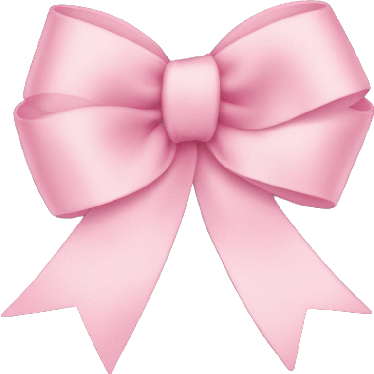 light pink ribbon bow emoji