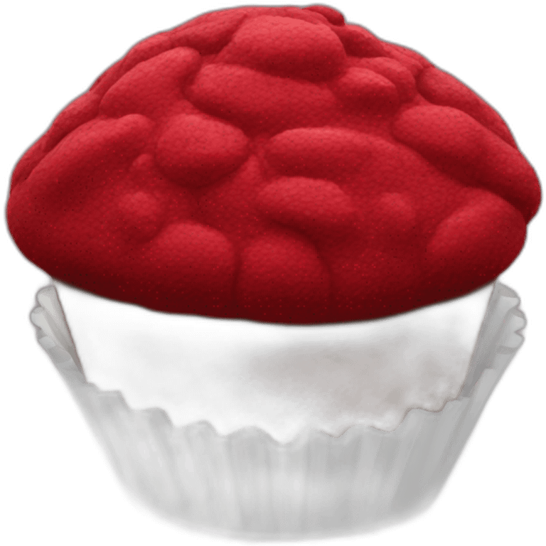 red velvet muffin emoji