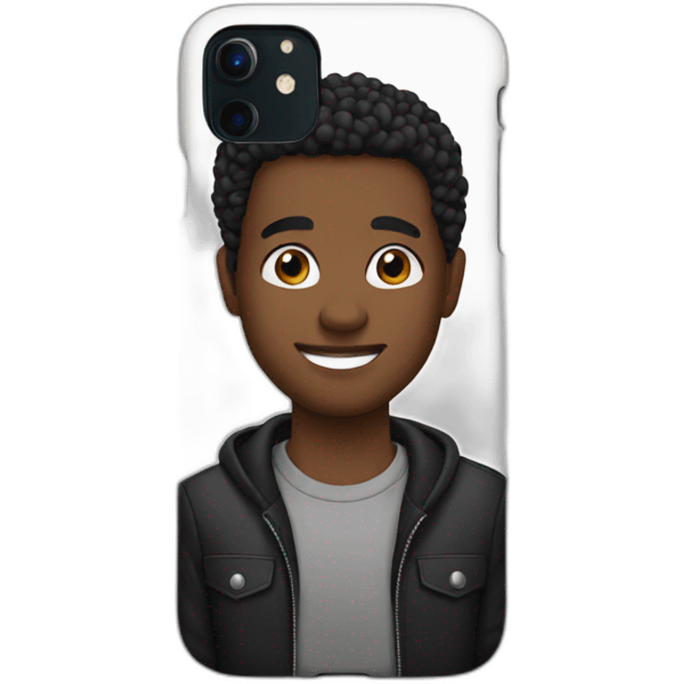 black phonecase emoji