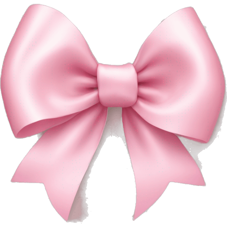 light pink ribbon bow emoji