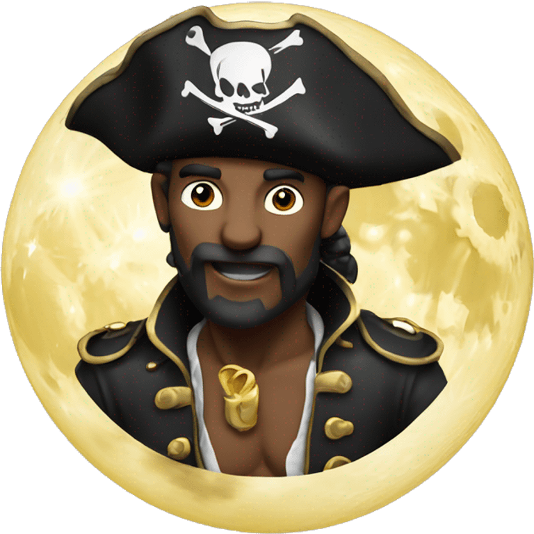 Pirate on the moon  emoji