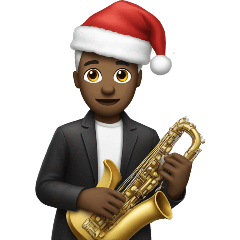 Musician dressed for christmas party emoji