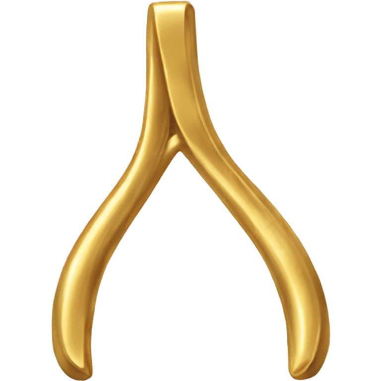 gold wishbone emoji