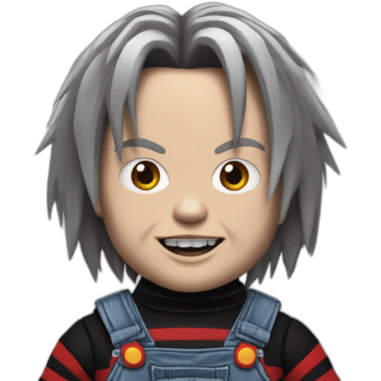 Chucky with this style : hardmetal gothic emoji