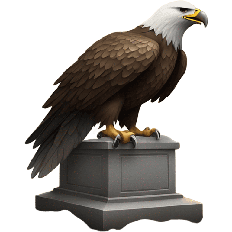 Eagle in grave emoji