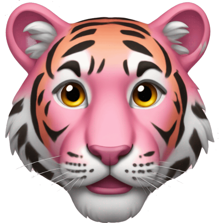 Pink tiger emoji